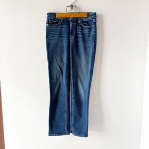 Paige Cindy High Rise Cropped Straight Jeans in Roam